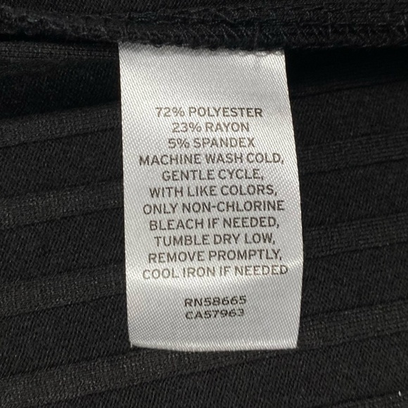 NWT | BP. Rib Knit High Waist Flare Pants Size Small in Black - Picture 5 of 7